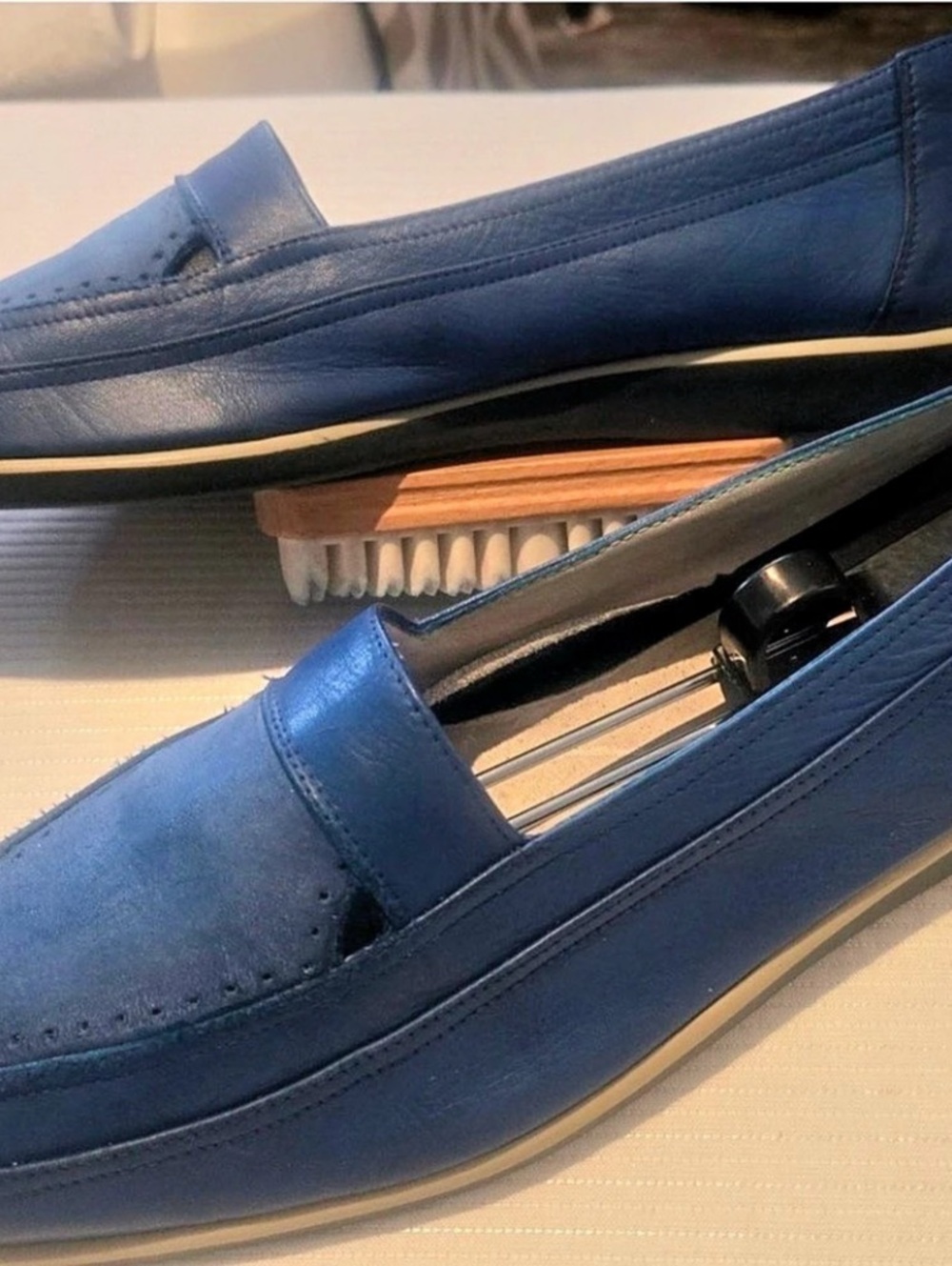 Bally Blue Loafers